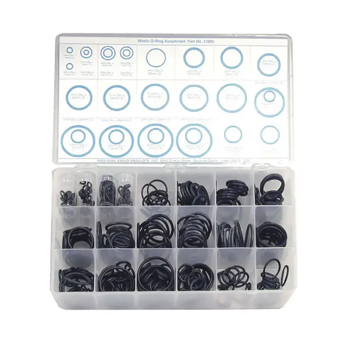 PRECISION BRAND 13995, 2mm x 3mm to 3mm x 38mm Sizes, 350 Piece, O-Ring Assortment Kit Snap Ring Set Trusted Brand