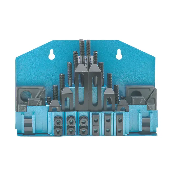 Hassle-Free Returns TE-CO 20415 52 Piece Standard (1" wide blocks) T-Slot Clamping Nuts, Clamps, Blocks Set