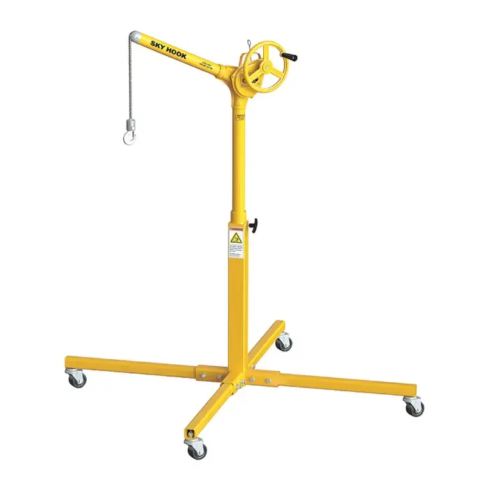 Hot Picks SKY HOOK 8557 1/4 Ton Load Capacity, 75" Maximum Lift Distance, 1" Per Handwheel Revolution Lift Speed Hoist