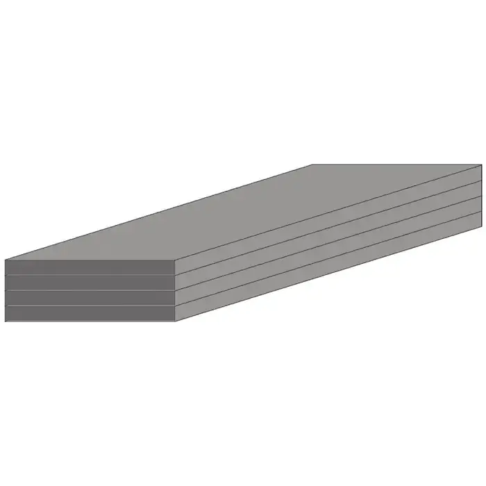 Best Choice TTC 73-017-746 3/8" Thickness, 12" Length, 12" Width Flat Aluminum Stock