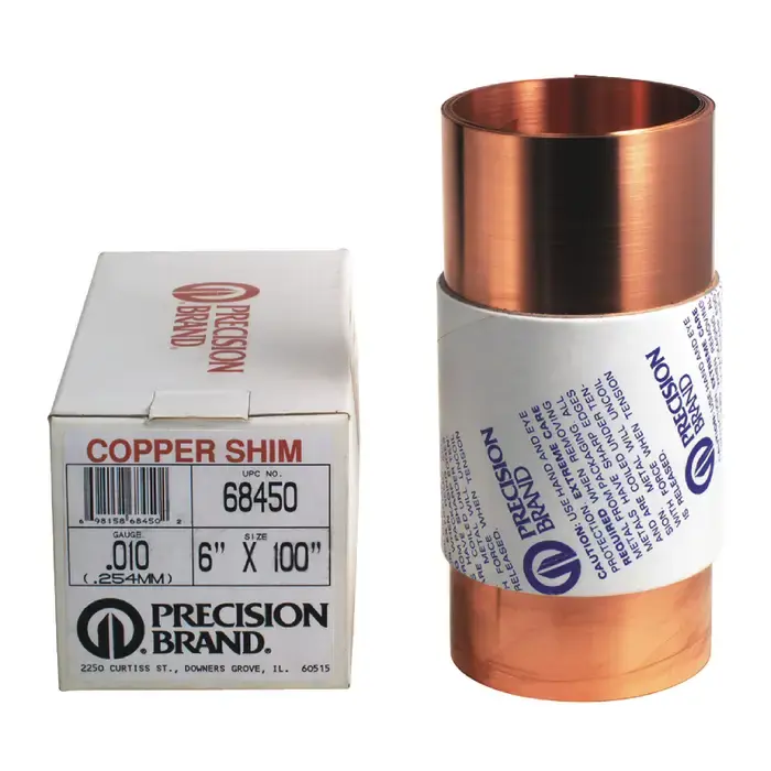 Reduced Price PRECISION BRAND 68345 .006" Thick, 6" Width, Copper Metal Shim Stock
