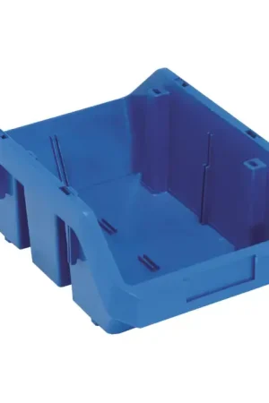 Trending QUANTUM STORAGE SYSTEMS QP1285 BLUE Quick Pick Double Hopper Bins Type, Blue Color, Plastic Material Storage Bin