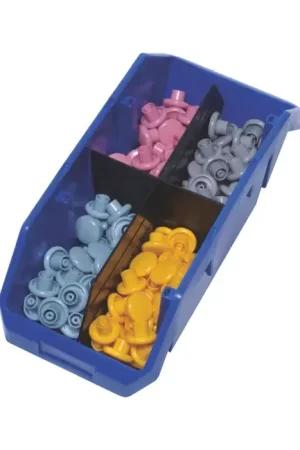 Time-Limited QUANTUM STORAGE SYSTEMS LD1285 Quick Pick Double Hopper Bin Type, Black Color Storage Divider