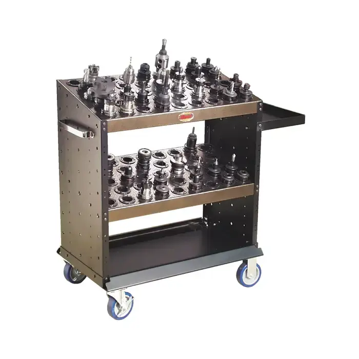 HUOT 23950 52 Tool Capacity, 50 Taper, 50 Tool Style NC/CNC Adapter Tool Storage Cart Special Discount