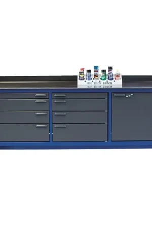 BADASS WORKBENCH 3BAYKL 8‘ Work Bench With Drawers Type, 96" Width, 32" Depth Stationary Work Bench / Table Seasonal Sale