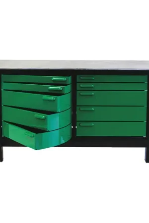 Bargain BADASS WORKBENCH 2BAYKL-WC 6‘ Workbench With Drawers Type, 8 No. of Drawers, 32" Chest Length Mobile Workstation