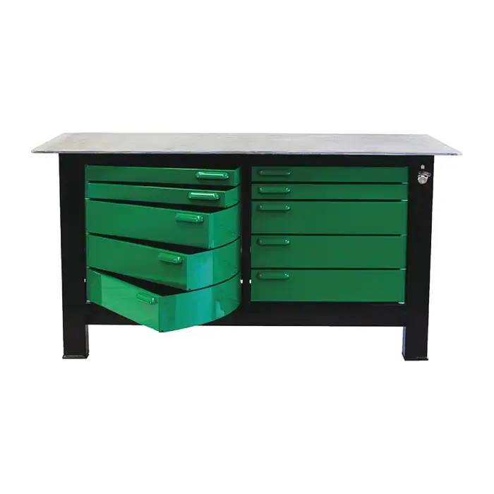 Bargain BADASS WORKBENCH 2BAYKL-WC 6‘ Workbench With Drawers Type, 8 No. of Drawers, 32" Chest Length Mobile Workstation