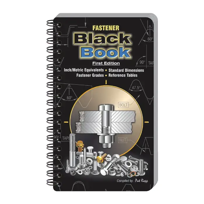 BLACK BOOK 9780958057134 Fastener Black Book Title, Pat Rapp Author, 1st Edition Edition of Publication Fasteners Book Trusted Brand