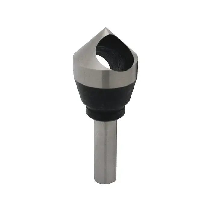 KEO 919-000-241 5/32" Min Cutting Dia., 29/64" Max Cutting Dia., 5/16" Shank Dia., 100° M35 5% Cobalt Zero Flute Countersink/Deburring Order Now