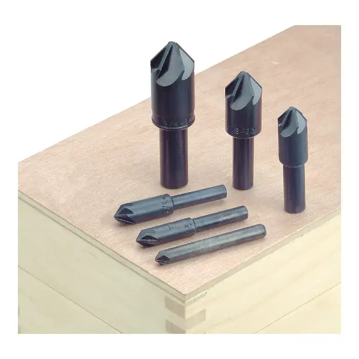 Top Rated M.A. FORD 07-055-217 6 Pc. 1/4" to 1" 82° High Speed Steel Countersink Set