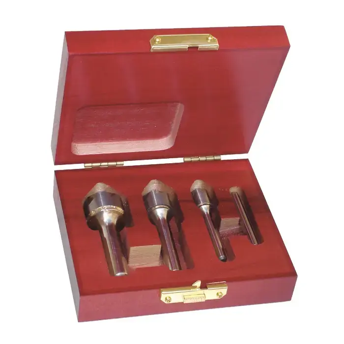 RUSHMORE USA 103719 4 Pc. 1/4" to 1" 82° Carbide Countersink Set Buy Today