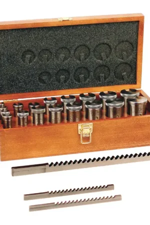 Holiday Sale DUMONT 11120 4 Broaches, 18 Bushings, 19/64" Min. LOC, 2-1/2" Max. LOC Keyway Broach Set