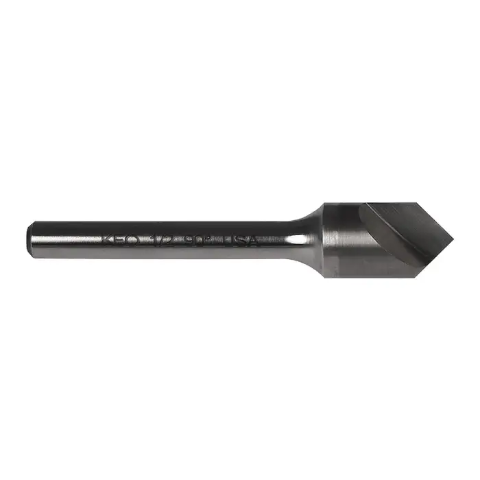 Weekend Sale KEO 55720-TiALN 1/8" Size, 1/8" Shank Diam., 90° Carbide Single Flute Countersink