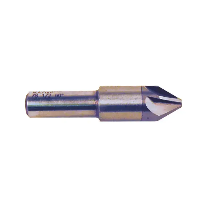 Genuine M.A. FORD 78050001 1/2" Size, 3/8" Shank Diam., 60° Carbide Six Flute Countersink