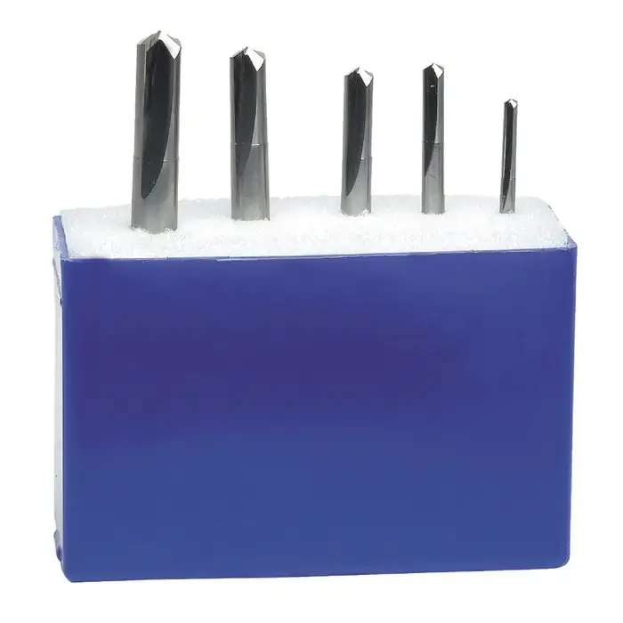 Fast Shipping M.A. FORD 20010000 1/8", 3/16", 1/4", 5/16", 3/8", 135° Solid Carbide Straight Flute Spade Drill Set