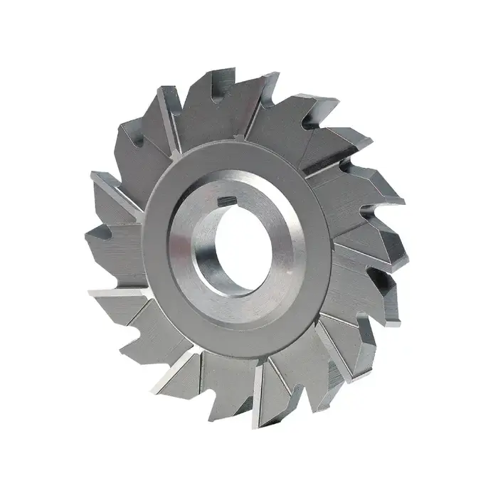 TTC 10-048-732 6" Size, 1/2" Face Width, Mixed Teeth High Speed Steel Side Milling Cutter Authentic