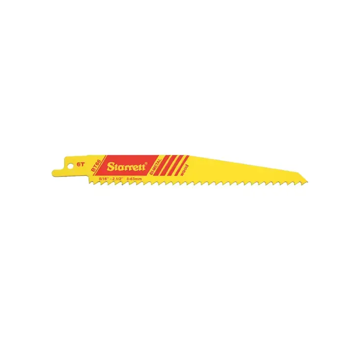 STARRETT 20123 6" Long, .050" Thick, 6 to 10 Vari TPI Tapered Fastcut Bi Metal Reciprocating Blade Exclusive Offer