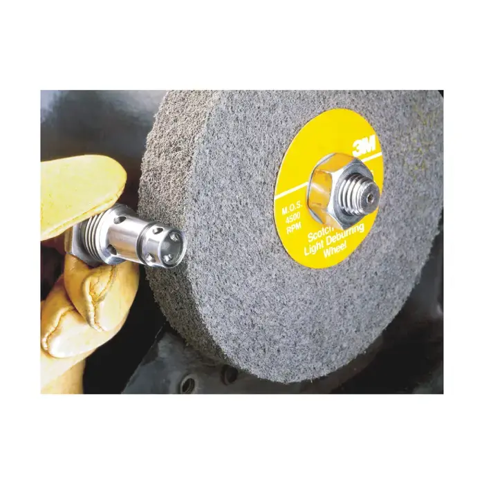 Next Day Delivery 3M Scotch-Brite™ (LD-WL) 7100009616 8" Silicon Carbide Deburring Wheel - Convolute, Fine Grade, 1" Face Width