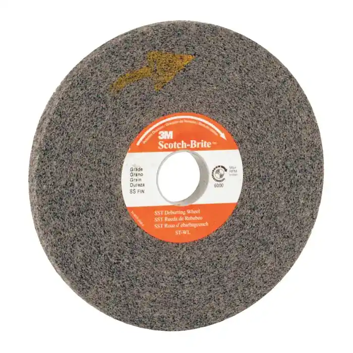 3M Scotch-Brite™ SST (ST-WL) 7100111502 6" Silicon Carbide Deburring Wheel - Convolute, Fine Grade, 1/2" Face Width High Quality