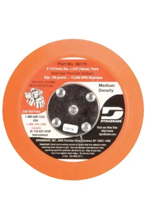 Limited Time DYNABRADE 56175 Random Orbital Sanding Pad For Use With Dynorbital® Supreme Random Orbital Sanders