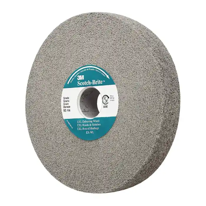 3M EXL (XL-WL) 7000046060 6" Aluminum Oxide Deburring Wheel - Non-Woven, Medium Grade, 1/2" Face Width Special Offer