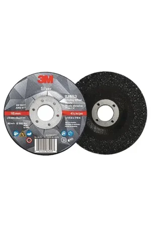 3M 051125874519 7" Diameter Precision Shaped Ceramic Grain Bonded Deburring Cut-Off Wheel - 7/8" Hole Size, 1/4" Wheel Thickness, T27 Depressed Center Grinding Wheel Top Pick