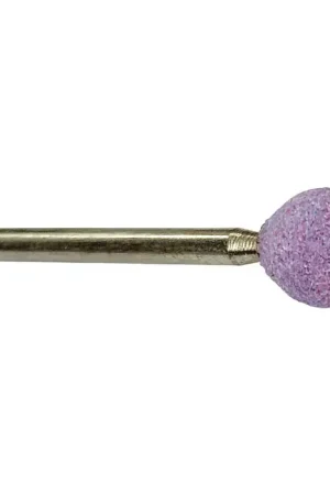 Weekend Sale GRIER ABRASIVES SP529-PB-38095 B Point Shape 1/8" Shank Aluminum Oxide Vitrified Mounted Stone Wheel - B Point Shape