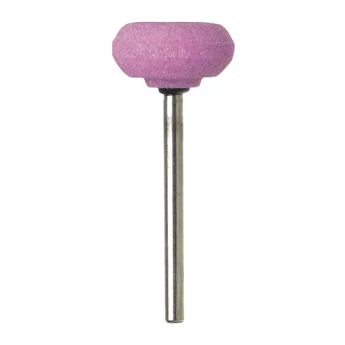 Trusted Brand TTC 53-501-061 B Point Shape 1/8" Shank Aluminum Oxide Vitrified Mounted Stone Wheel - B Point Shape