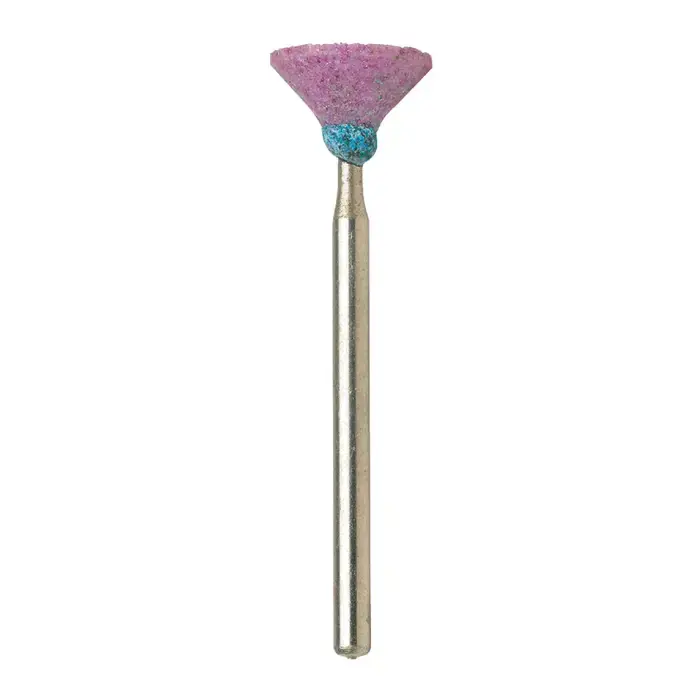 Time-Limited TTC 53-501-082 B Point Shape 1/8" Shank Aluminum Oxide Vitrified Mounted Stone Wheel - B Point Shape