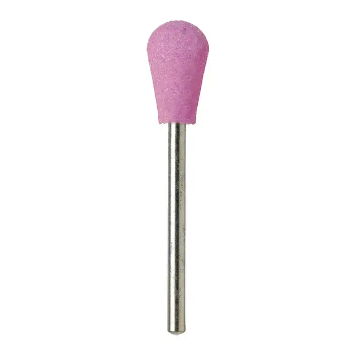 TTC PRODUCTION USA MADE 53-504-111 B Point Shape 1/8" Shank Aluminum Oxide Vitrified Mounted Stone Wheel - B Point Shape Price Cut