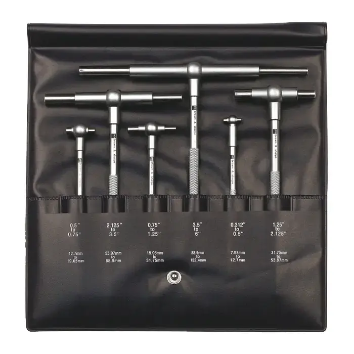 Popular TESA Brown & Sharpe 599-591-20 5/16" - 6" Range, 6 No. of Pieces Telescoping Hole Gage