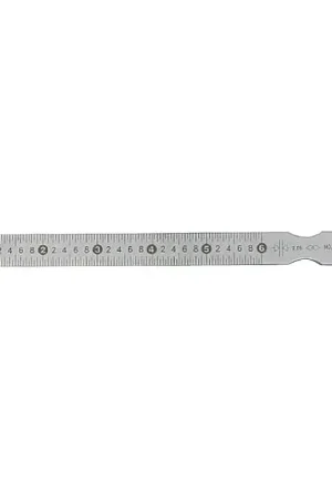 TTC STG6290 .010" - .240", 0.4mm - 6mm Range, 1 No. of Leaves Taper Hole Gage Express Delivery