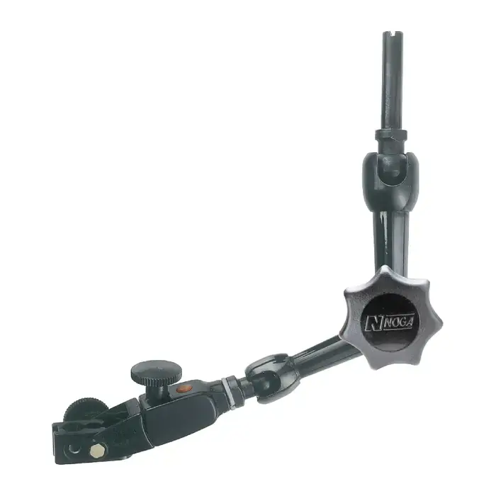 Top Pick NOGA NF1022 Holds 6mm, 8mm, 3/8", dovetail and backlug, 2.02" Top Arm Length, 2.21" Bottom Arm Length Machine Mountable Indicator Holder