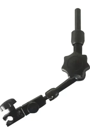 Weekend Sale ELITE PRECISION EMB1022 Holds 6mm, 8mm, 3/8" & dovetail, 5.12" Top Arm Length, 4.33" Bottom Arm Length Machine Mountable Indicator Holder