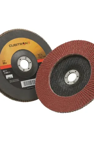 3M 7000148186 80 Grit 7" Diameter Abrasive Flap Disc - Type 27, 7/8" Arbor Hole Diameter Buy Direct
