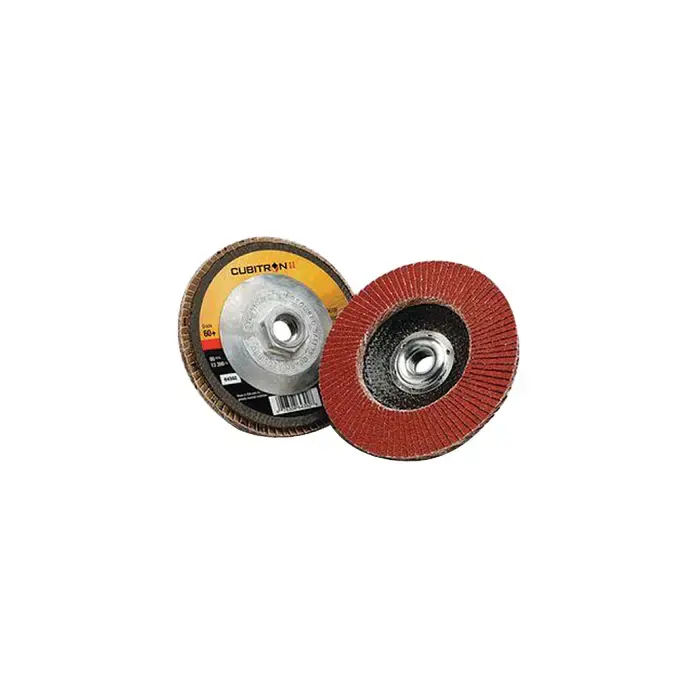 Markdown 3M 7100104901 80 Grit 4" Diameter Abrasive Flap Disc - Type 29, 5/8" Arbor Hole Diameter