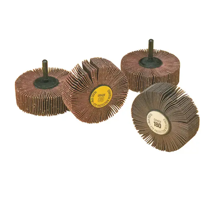 In Demand TTC 53-605-004 120 Grit Aluminum Oxide 3/4" Diameter Shank Type Abrasive Flap Wheel