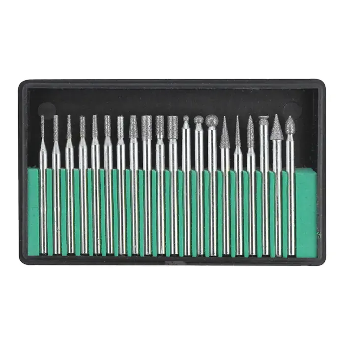 TTC BMS-20 Diamond Mounted Point Set - Assorted Point (Shape Code 20), Medium, 1/8" Shank Diameter Bargain