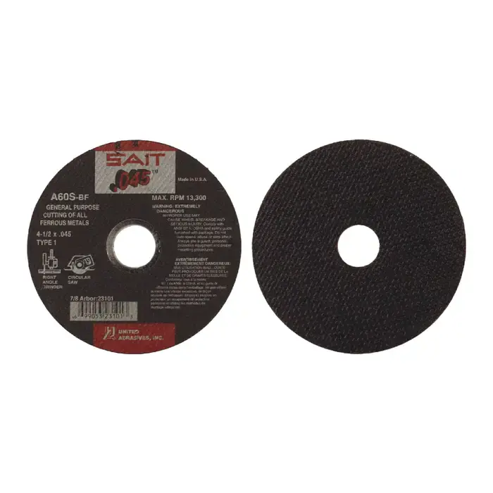 SAIT 23101 4-1/2" Aluminum Oxide Grinding Wheel - 7/8" Arbor Hole Reduced Price