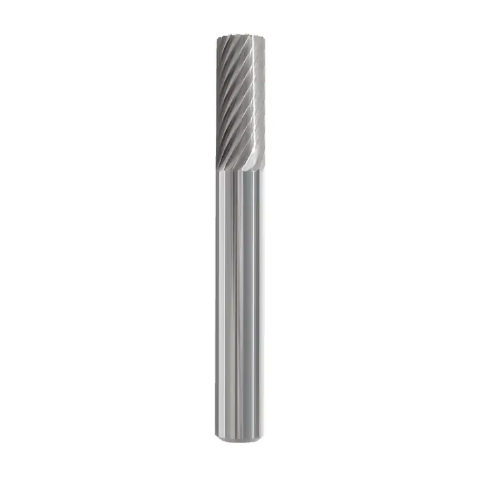 TTC PRODUCTION USA MADE 20-001-185 3/4" Carbide Rotary Bur - Cylindrical-Flat End (Not End Cut), Straight Shank, Best for Steel Best Price