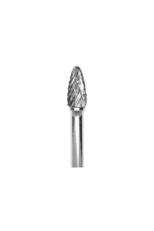 Deal GROBET 32.705SY 3/8" Carbide Rotary Bur - Tree-Radius End, Straight Shank, Best for Steel