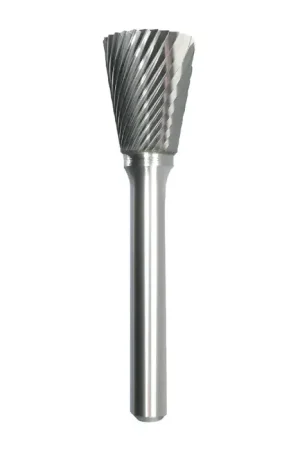 TTC PRODUCTION USA MADE 20-014-320 5/8" Carbide Rotary Bur - Back Taper, Straight Shank, Best for Steel Hassle-Free Returns