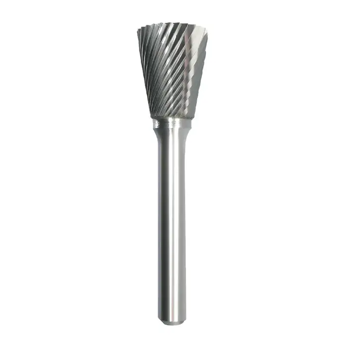 TTC PRODUCTION USA MADE 20-014-320 5/8" Carbide Rotary Bur - Back Taper, Straight Shank, Best for Steel Hassle-Free Returns