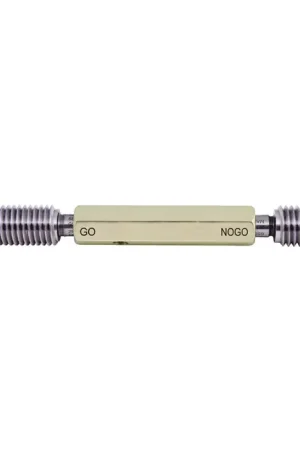 Best Choice ASIMETO 695-12-2 Thread Plug Gage With Handle Type, Go/No Go Style, 2B Class Threaded Plug Gage
