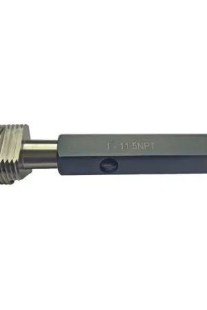 Special Discount ASIMETO 690-45-1 NPT Pipe Thread Plug Gage With Handle Type, NPT Style, X Class Threaded Plug Gage