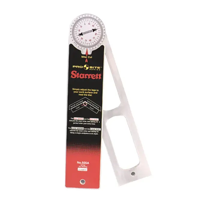 New Arrival STARRETT 505A-12 360° Range, 1 Number of Pieces Prosite Protractor