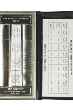 Must Have FLEXBAR 16012 Cylindrical Turning Machining Processes, 8 Specimen Finish Surface Comparator