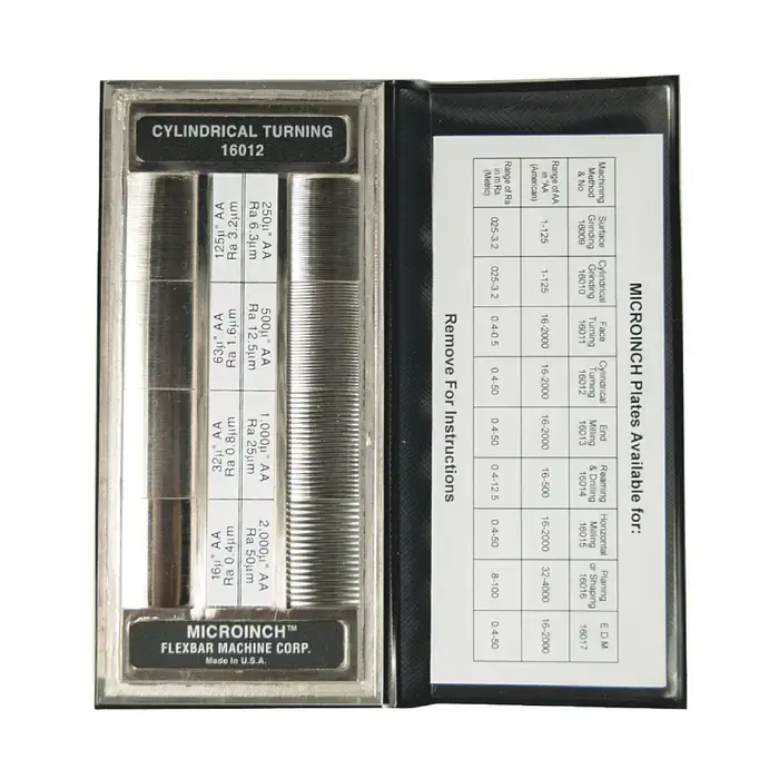 Must Have FLEXBAR 16012 Cylindrical Turning Machining Processes, 8 Specimen Finish Surface Comparator