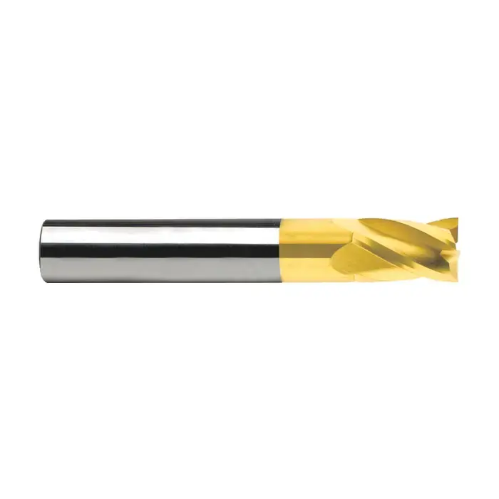 Top Pick RUSHMORE USA 100501 5/8" Size, 3/4" LOC, 4 Flute, TiN Solid Carbide Square End Mill