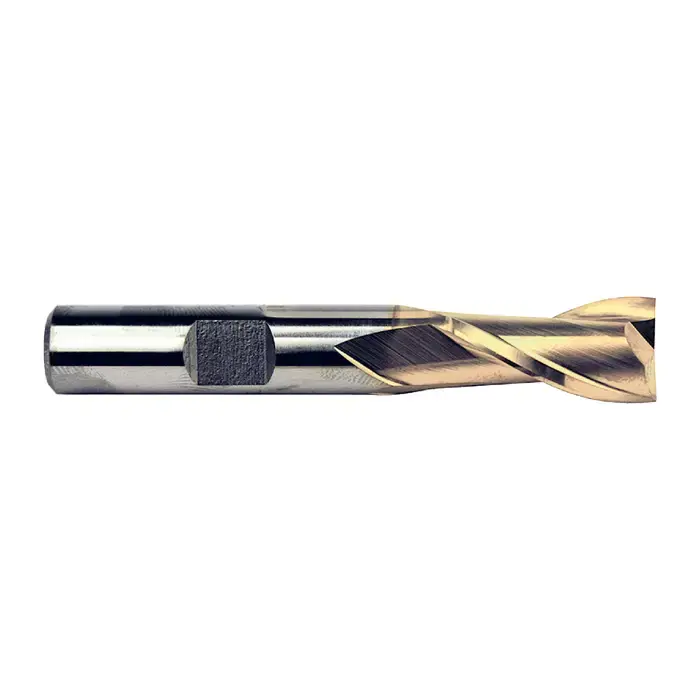 TTC PRODUCTION HP 09-335-740 1-7/8" Size, 1-5/8" LOC, 2 Flute, TiN High Speed Steel Square End Mill Sale